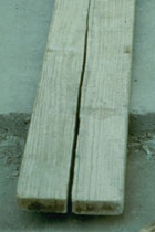 Figure 4. Split in wood plank.