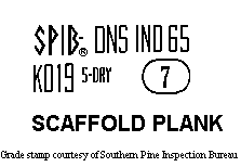 Figure 1. Grade stamp courtesy of Southern Pine Inspection Bureau.