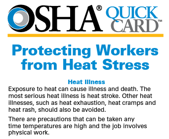 Protecting workers from heat stress