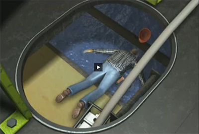 Worker Overcome by Carbon Monoxide Drowns - 1 Fatality