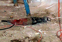 Figure 2: Reciprocating saw with "deadman" switch