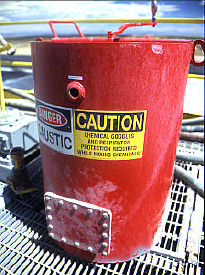 Figure 6. Caustic soda mixing container