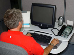 Figure 4. Place monitors directly in front of the user