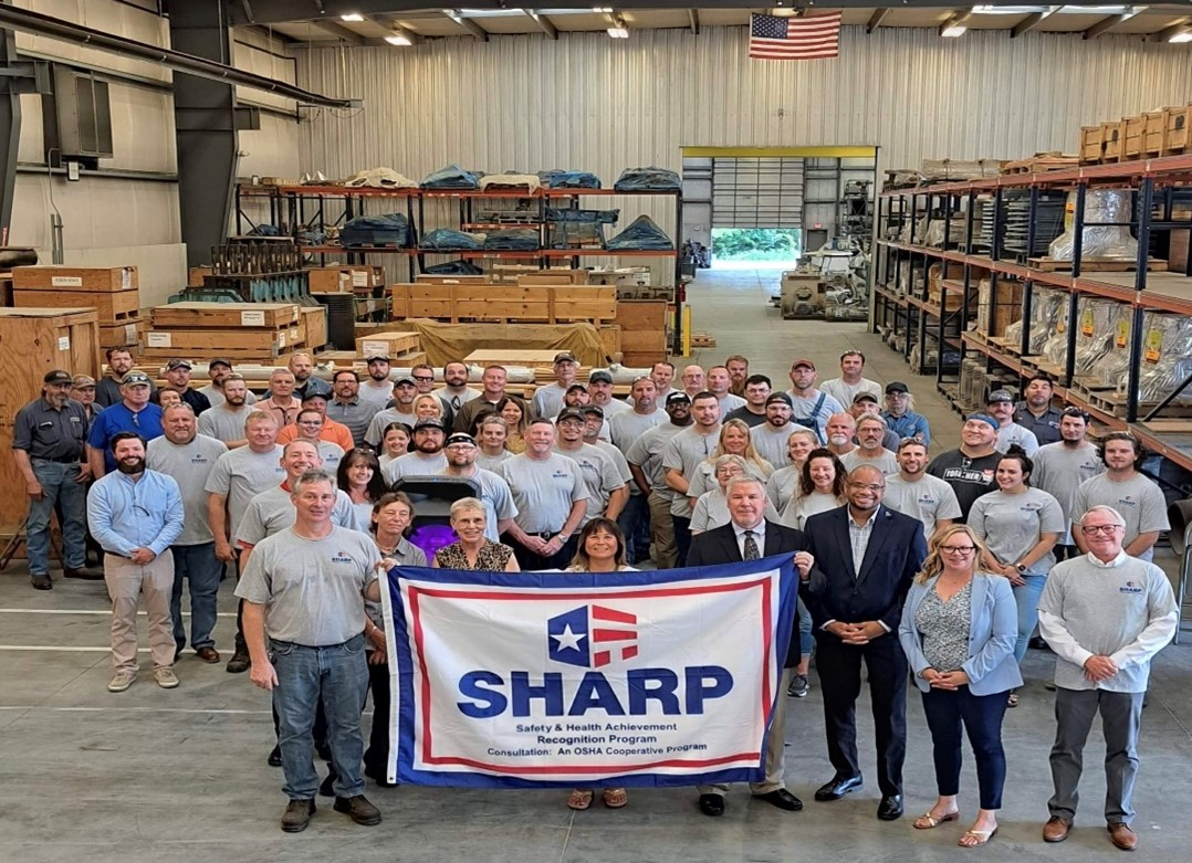 Exline Inc. receives its SHARP award on August 3, 2022