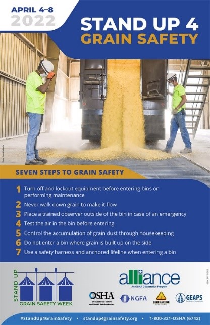 Stand Up 4 Grain Safety poster