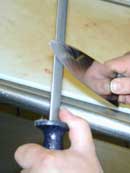 Unsafe way to sharpen knives