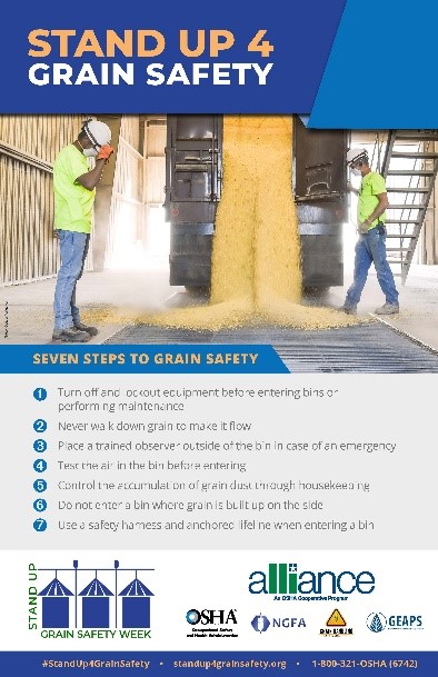 Stand Up 4 Grain Safety poster