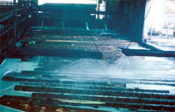 Hot pond inside mill