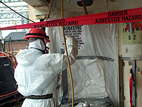 Figure 5: Painter with supplied air respirator