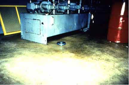 Image of oil on floor
