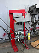Figure 4: Temporary power equipped with proper circuit breakers
