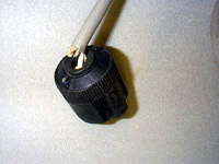 Cord showing strain-related damage