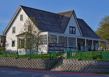 Alaska's oldest building, the Russian American Magazine, houses the Kodiak History Museum